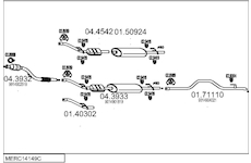 Výfukový systém MTS MERC14149C014831