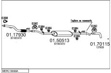 Výfukový systém MTS MERC18688A034281