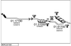 Výfukový systém MTS MERC20730A004839