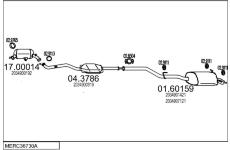 Výfukový systém MTS MERC36730A014818