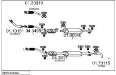 Výfukový systém MTS MERC52688A014989