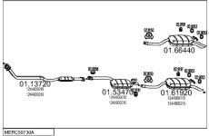 Výfukový systém MTS MERC59730A000438