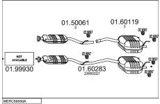 Výfukový systém MTS MERC68880A008379