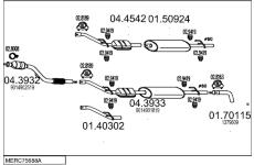 Výfukový systém MTS MERC75688A017060