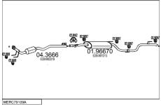 Výfukový systém MTS MERC79109A011269