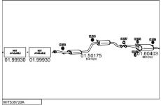 Výfukový systém MTS MITS39720A009540