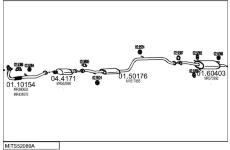 Výfukový systém MTS MITS52089A015499