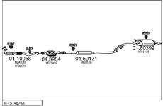Výfukový systém MTS MITS74870A013881