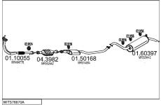 Výfukový systém MTS MITS76870A015481