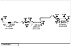 Výfukový systém MTS NISS04720A007856
