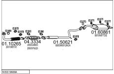 Výfukový systém MTS NISS19609A007310