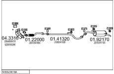 Výfukový systém MTS NISS23619A017181