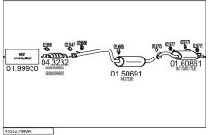 Výfukový systém MTS NISS27609A004185
