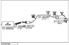 Výfukový systém MTS NISS40598A020099