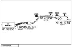 Výfukový systém MTS NISS40598B020099
