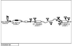 Výfukový systém MTS NISS60619A017242