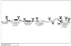 Výfukový systém MTS NISS67619A014658
