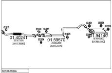 Výfukový systém MTS NISS68609A007856