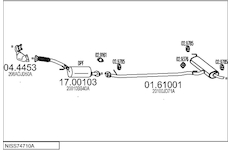 Výfukový systém MTS NISS74710A019888
