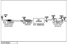 Výfukový systém MTS NISS78609A004266