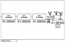 Výfukový systém MTS OPEL01467A017205