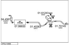 Výfukový systém MTS OPEL01868B013951