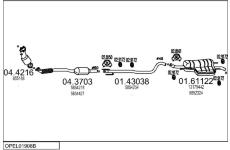 Výfukový systém MTS OPEL01908B129069