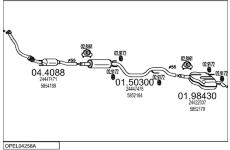 Výfukový systém MTS OPEL04258A059266