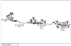 Výfukový systém MTS OPEL04599A015341