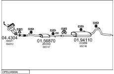 Výfukový systém MTS OPEL04609A018230