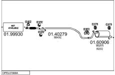 Výfukový systém MTS OPEL07888A033724