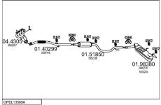 Výfukový systém MTS OPEL13569A019361