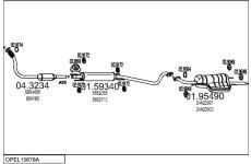 Výfukový systém MTS OPEL15678A014472