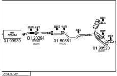 Výfukový systém MTS OPEL18700A017208