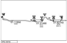 Výfukový systém MTS OPEL18870A001270