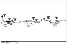 Výfukový systém MTS OPEL19710A007104