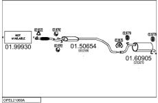 Výfukový systém MTS OPEL21069A009157