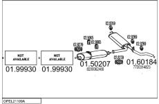 Výfukový systém MTS OPEL21109A030833
