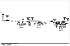 Výfukový systém MTS OPEL23599A008994