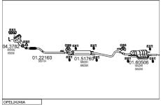 Výfukový systém MTS OPEL24248A129087
