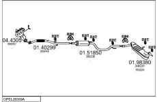 Výfukový systém MTS OPEL26559A019317