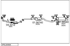Výfukový systém MTS OPEL26569A003859