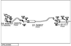 Výfukový systém MTS OPEL30598A009139