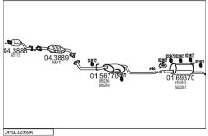 Výfukový systém MTS OPEL32569A016255