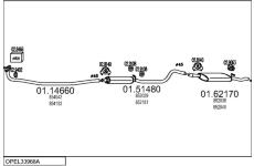 Výfukový systém MTS OPEL33968A018871