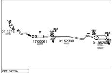 Výfukový systém MTS OPEL38029A032003