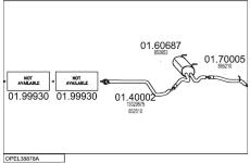 Výfukový systém MTS OPEL38878A000992