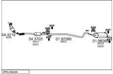 Výfukový systém MTS OPEL39029A032003