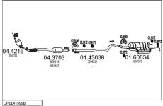 Výfukový systém MTS OPEL41599B017250