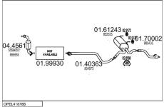 Výfukový systém MTS OPEL41878B000908